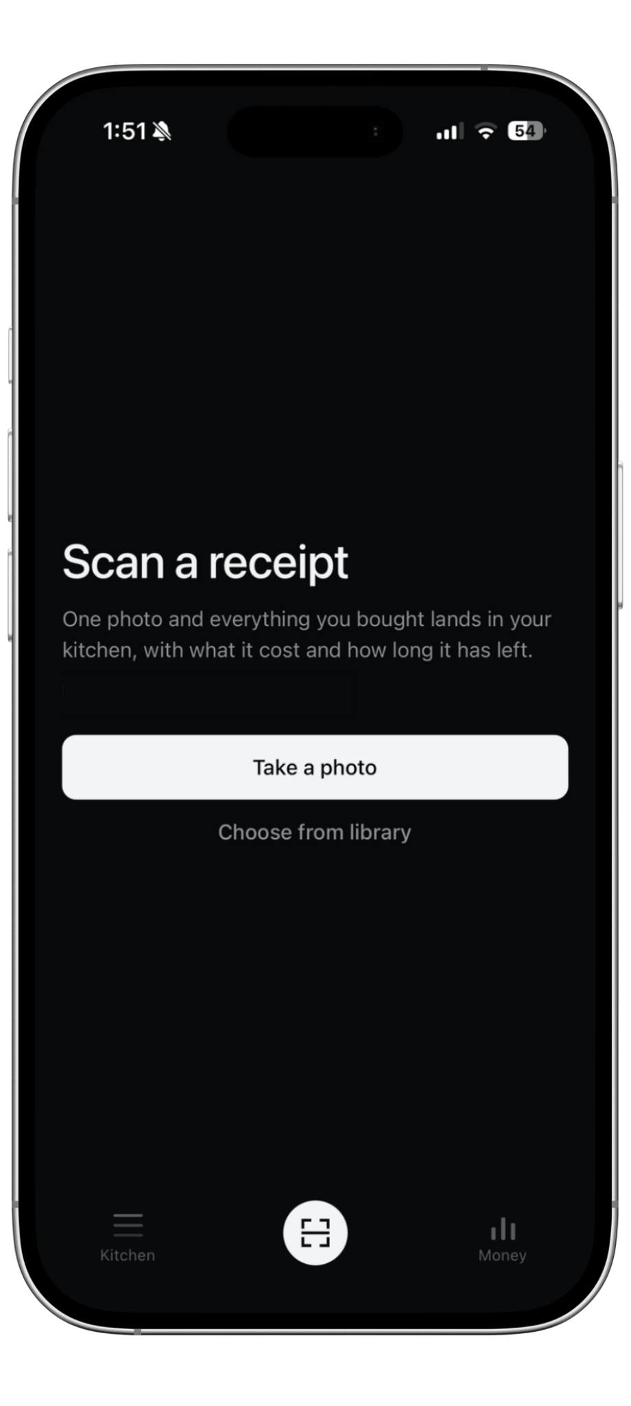 Ripn scanning a grocery receipt and reading item prices